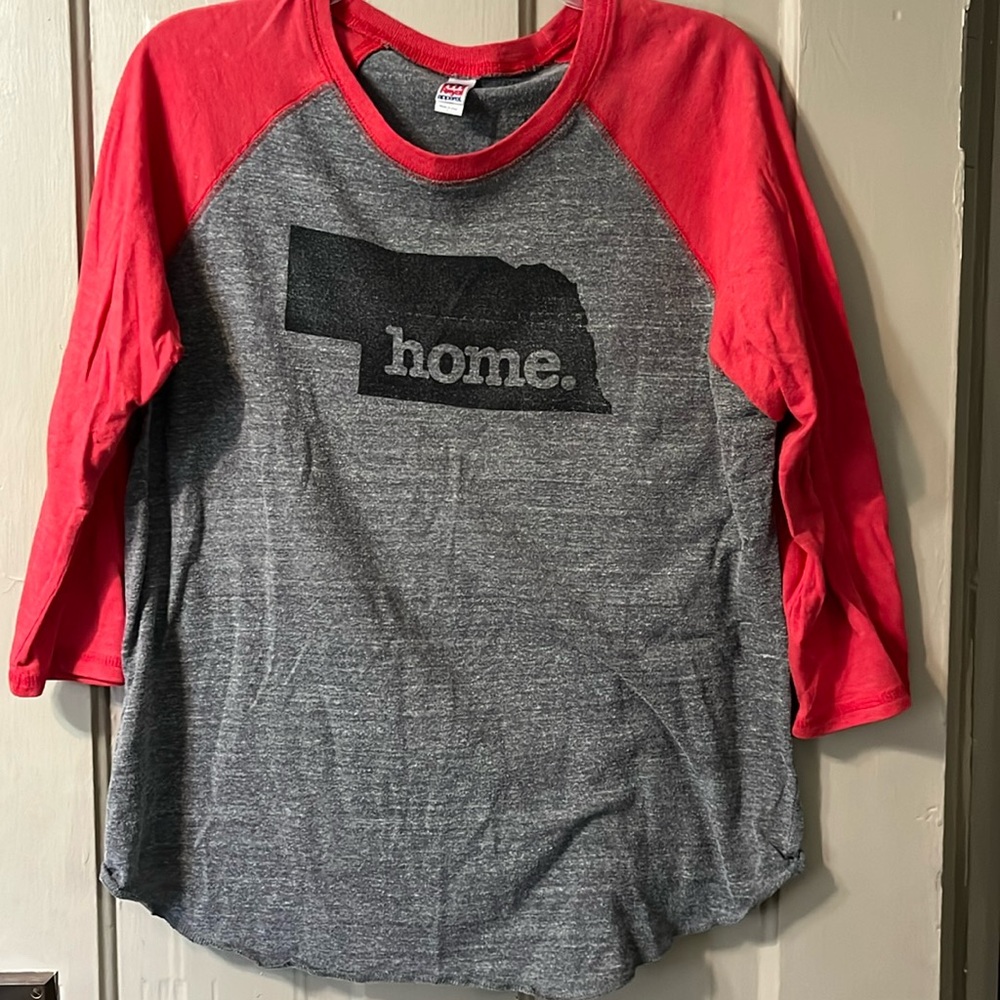 Nebraska “Home” Baseball tee